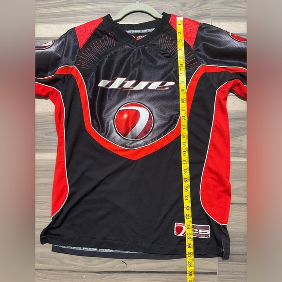 DYE C5 Core Division Paintball Jersey -  Padded Black Red Y2K Size Large - Picture 5 of 7